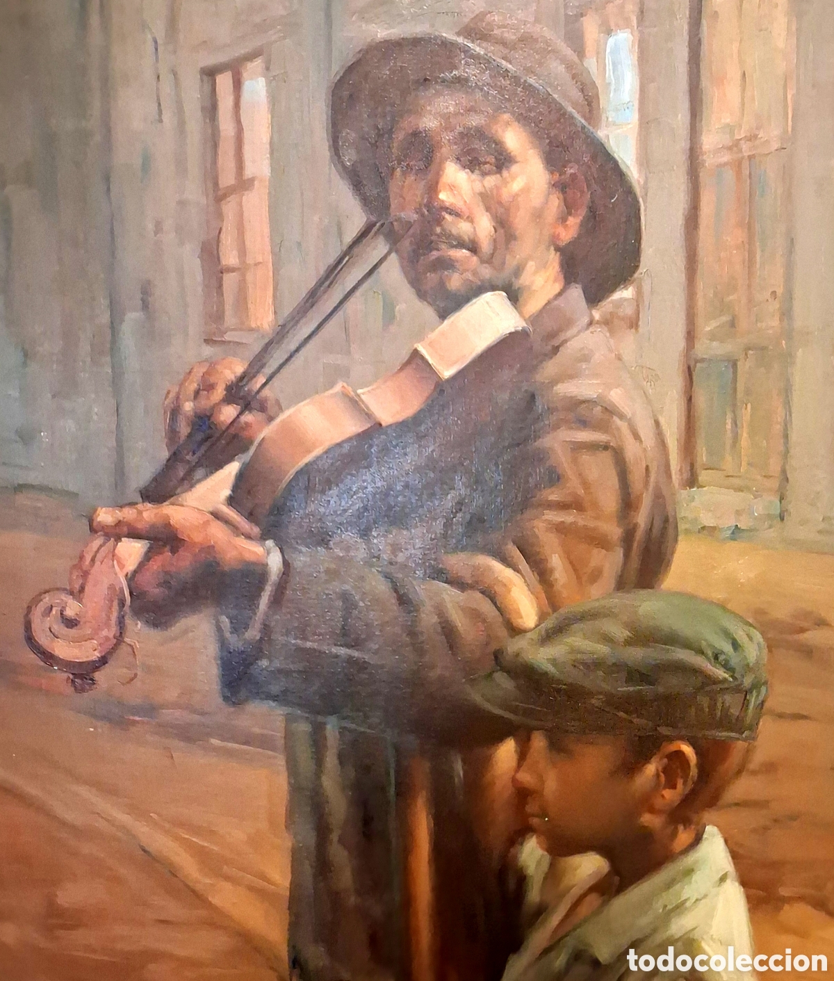 Arte: Oleo de M&uacute;sico y Lazarillo - Foto 4