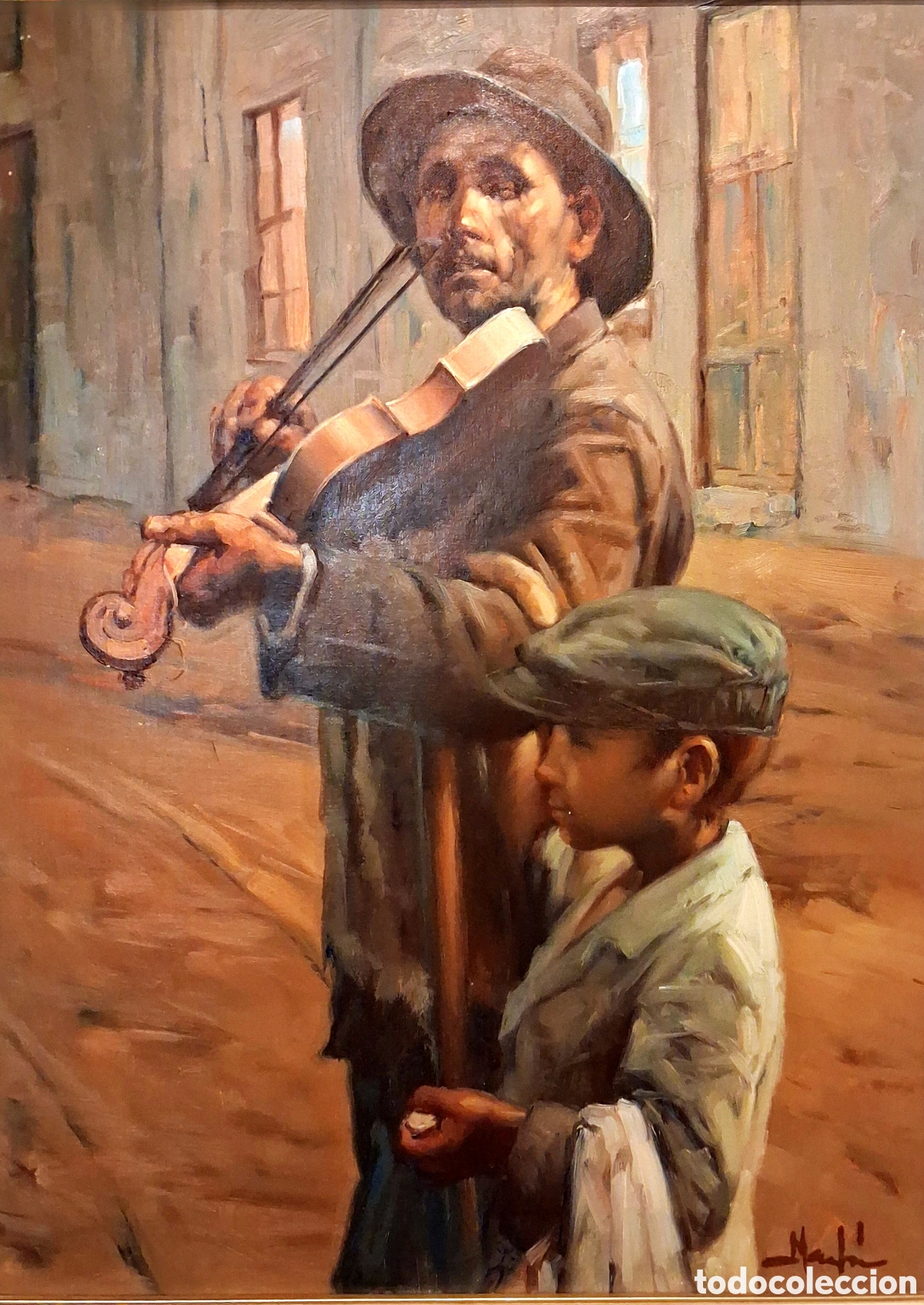 Arte: Oleo de M&uacute;sico y Lazarillo - Foto 7