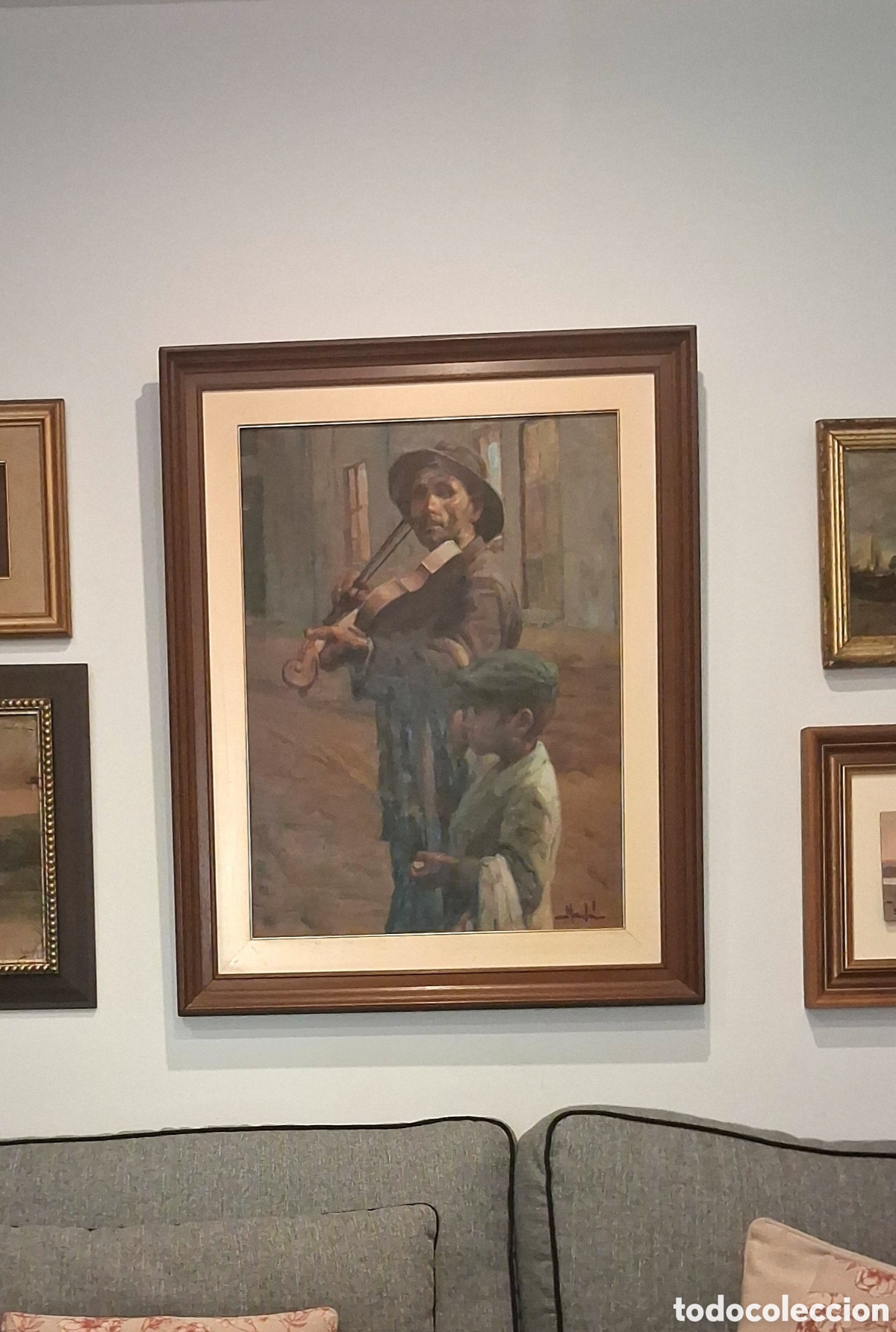 Arte: Oleo de M&uacute;sico y Lazarillo - Foto 8
