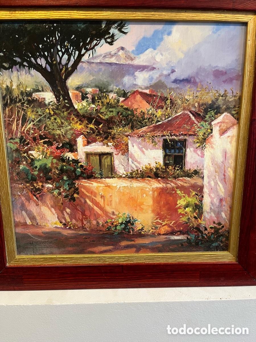 Arte: Arte Canario. &rdquo;Masca Buenavista&rdquo; de M. Osman (Firmada en Trasera)