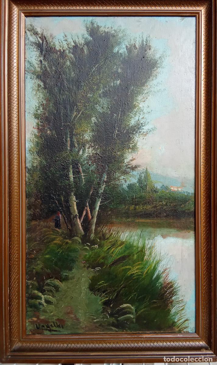 Art: MANUEL URGELLES TRIAS - ARBOLEDA JUNTO AL R&Iacute;O-