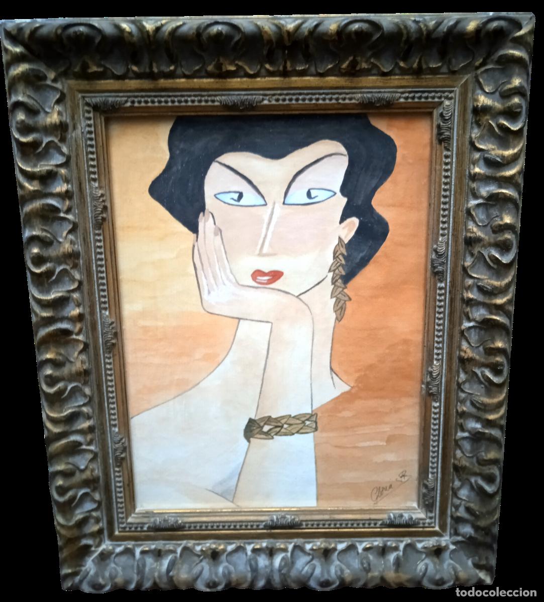 Art: GLORIA RODR&Iacute;GUEZ: &rdquo;RETRATO DE UNA MUJER ESTILO CUBISTA. &Oacute;LEO.