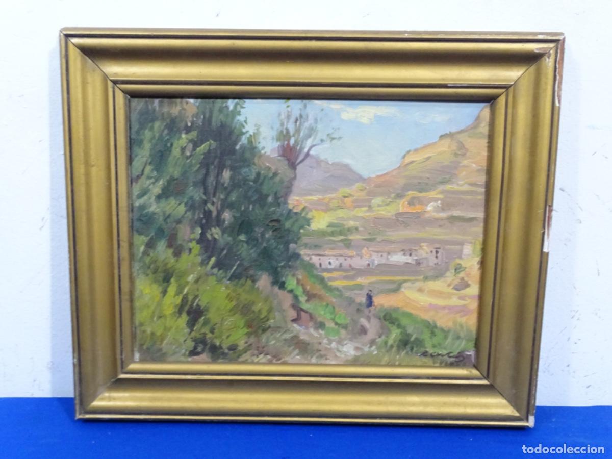 Arte: &Oacute;LEO TABLEX RAMON CORTES I CASANOVAS. PAISAJE DEL VALLES.