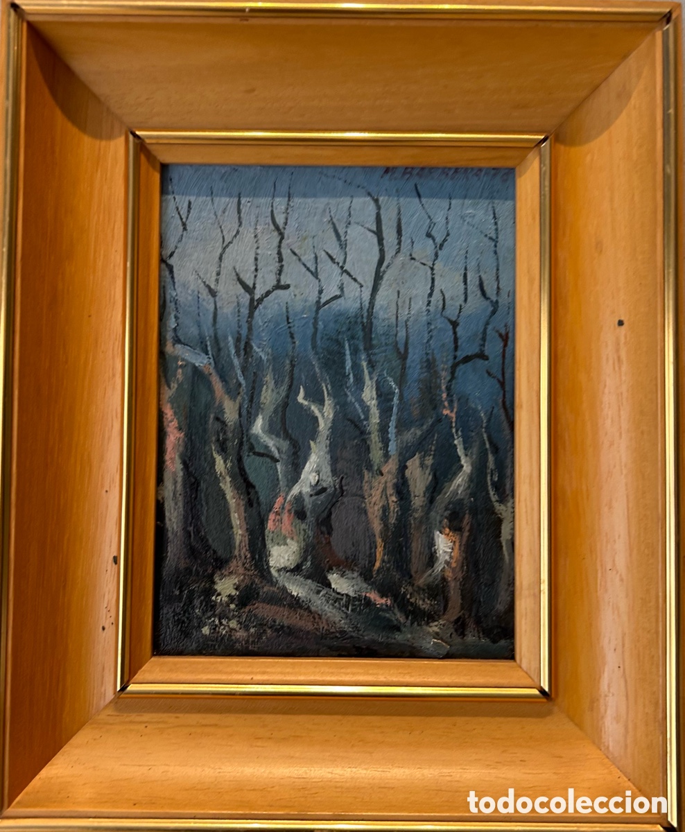 Arte: Paisaje de bosque expresionista &ndash; &ldquo;Bones Festes&rdquo; &ndash; Segunda mitad del siglo XX