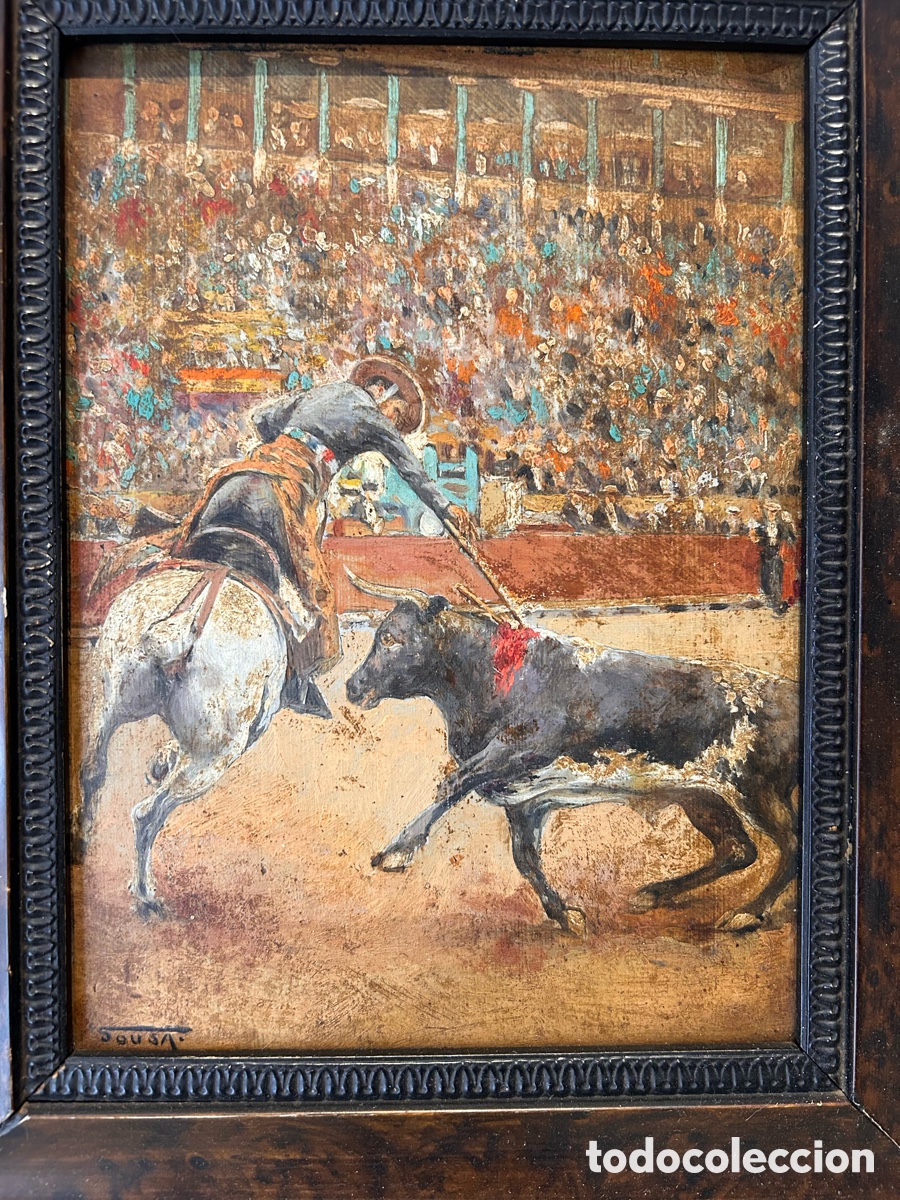 Arte: Sousa &ndash; Escena taurina con picador &ndash; Segunda mitad del siglo XX