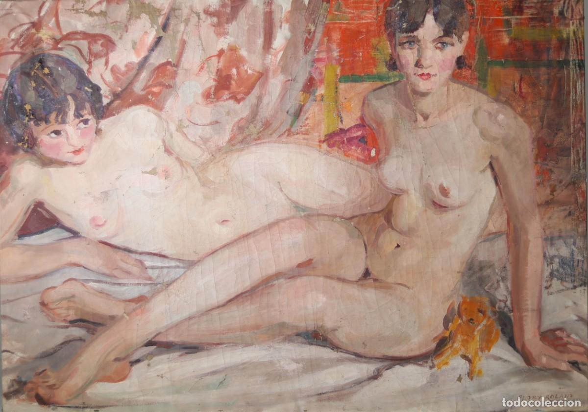 Arte: Flory ROLAND (1905-1978), &oacute;leo sobre lienzo