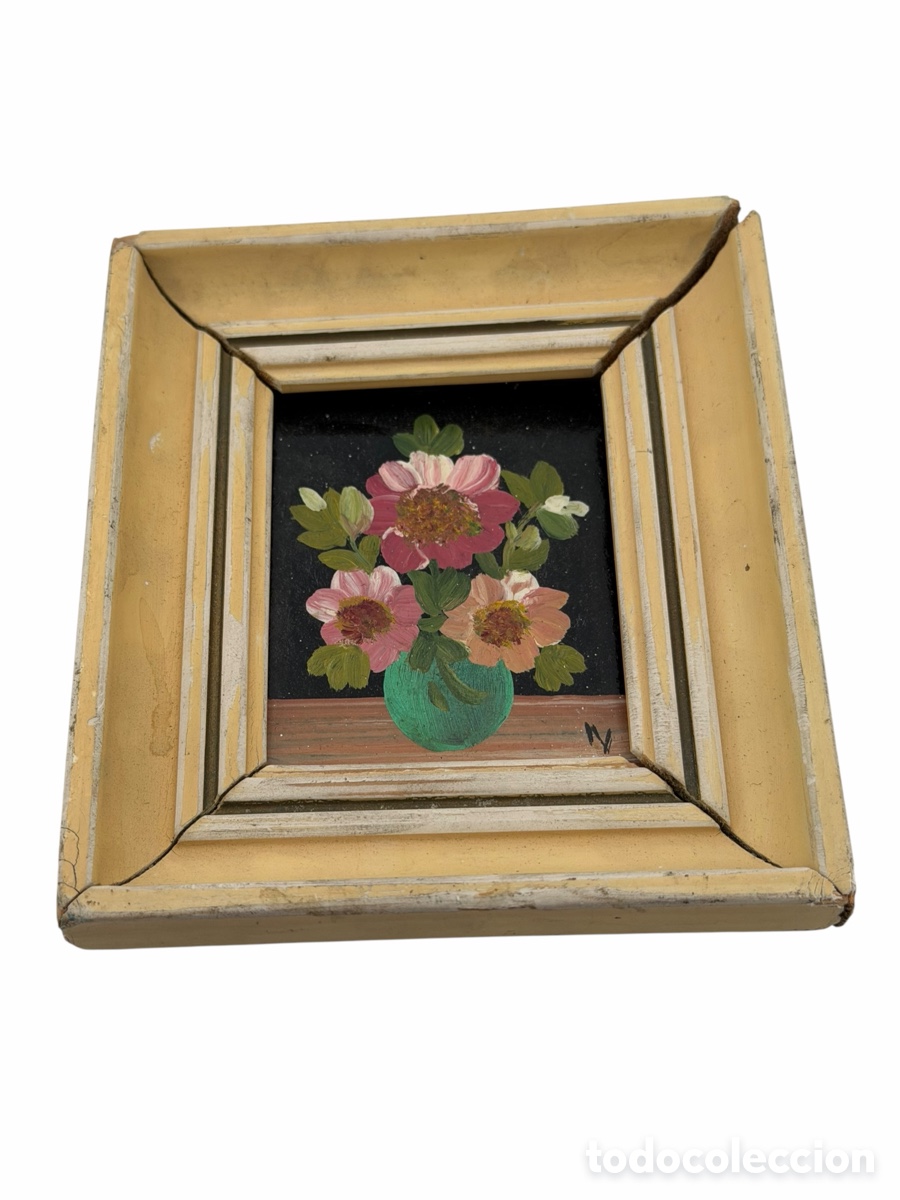 Arte: Bodeg&oacute;n Flores Pintadas y Enmarcado