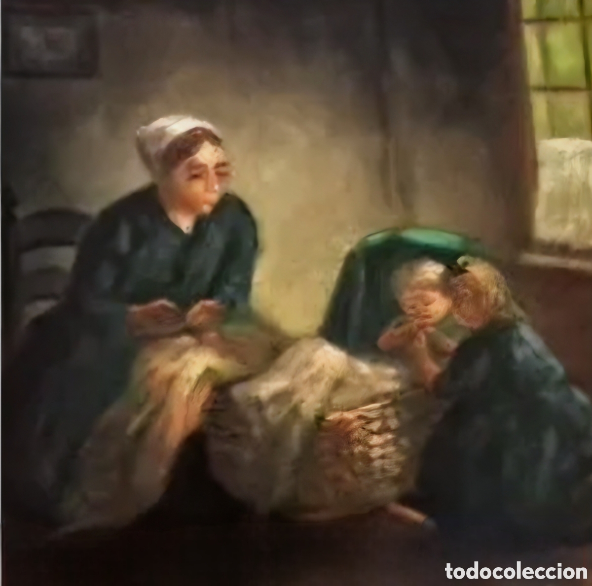 Arte: Cuadro al &oacute;leo de Nodriza