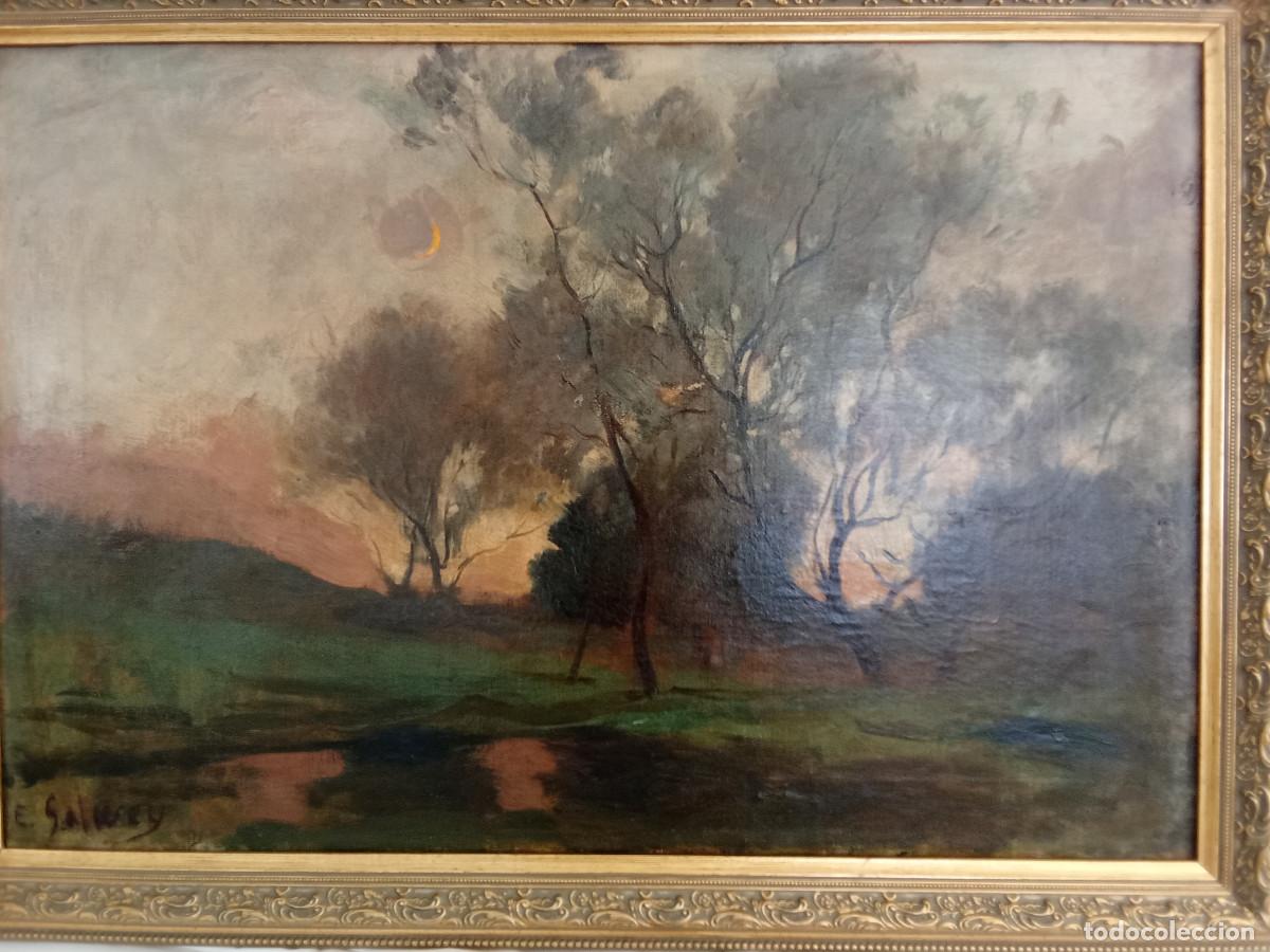 Art: ENRIC GALWEY I GARC&Iacute;A - PAISAJE DE ANOCHECER-