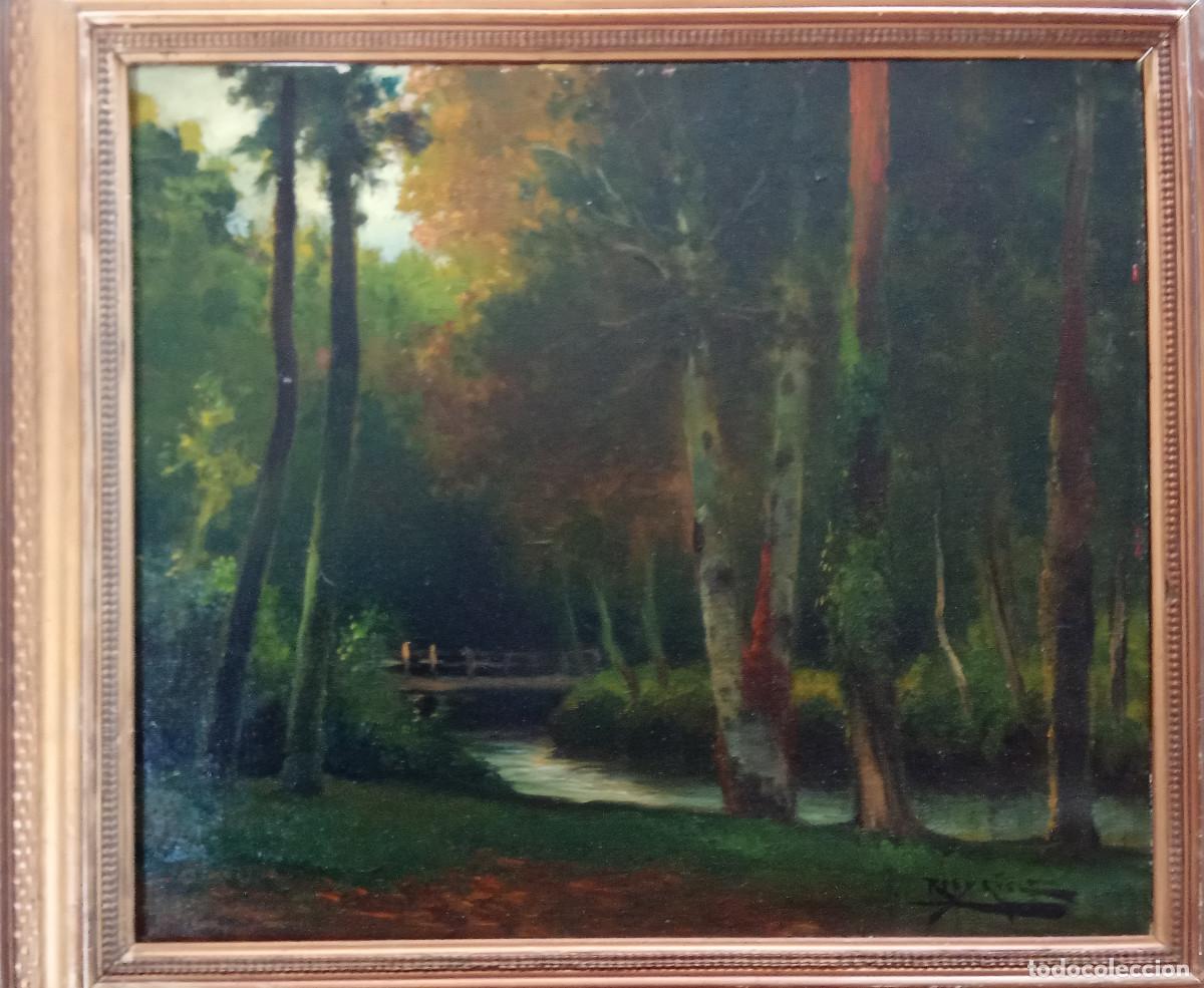Art: ANTONI ROS I G&Uuml;ELL - PAISAJE DE BOSQUE-