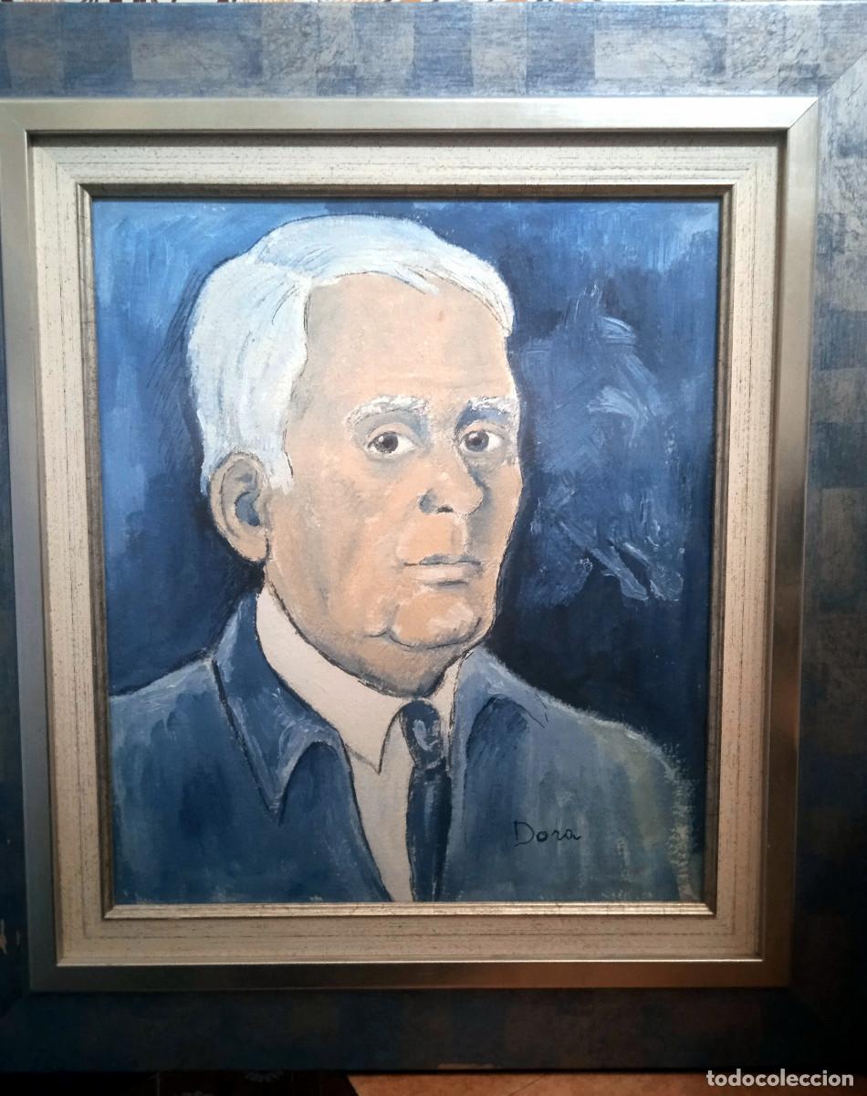 Art: Dora Mart&iacute;nez Gonz&aacute;lez (1921-2011) - Retrato de hombre en azul&rdquo;