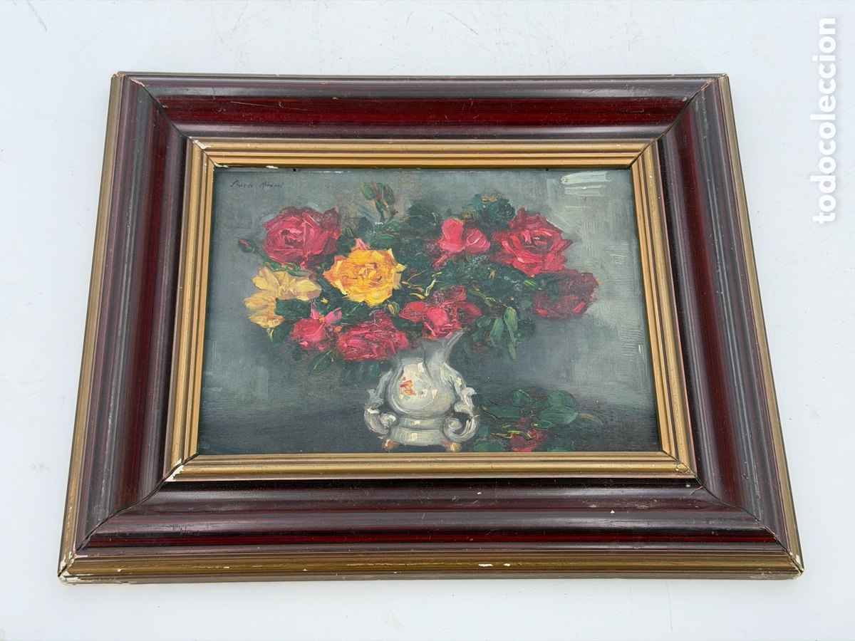 Arte: Pintura Bodeg&oacute;n de Flores al &Oacute;leo - Foto 3