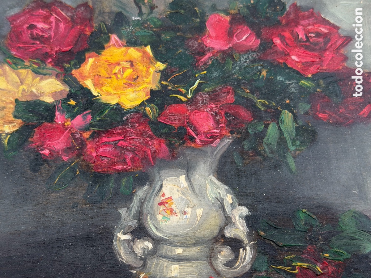 Arte: Pintura Bodeg&oacute;n de Flores al &Oacute;leo - Foto 5