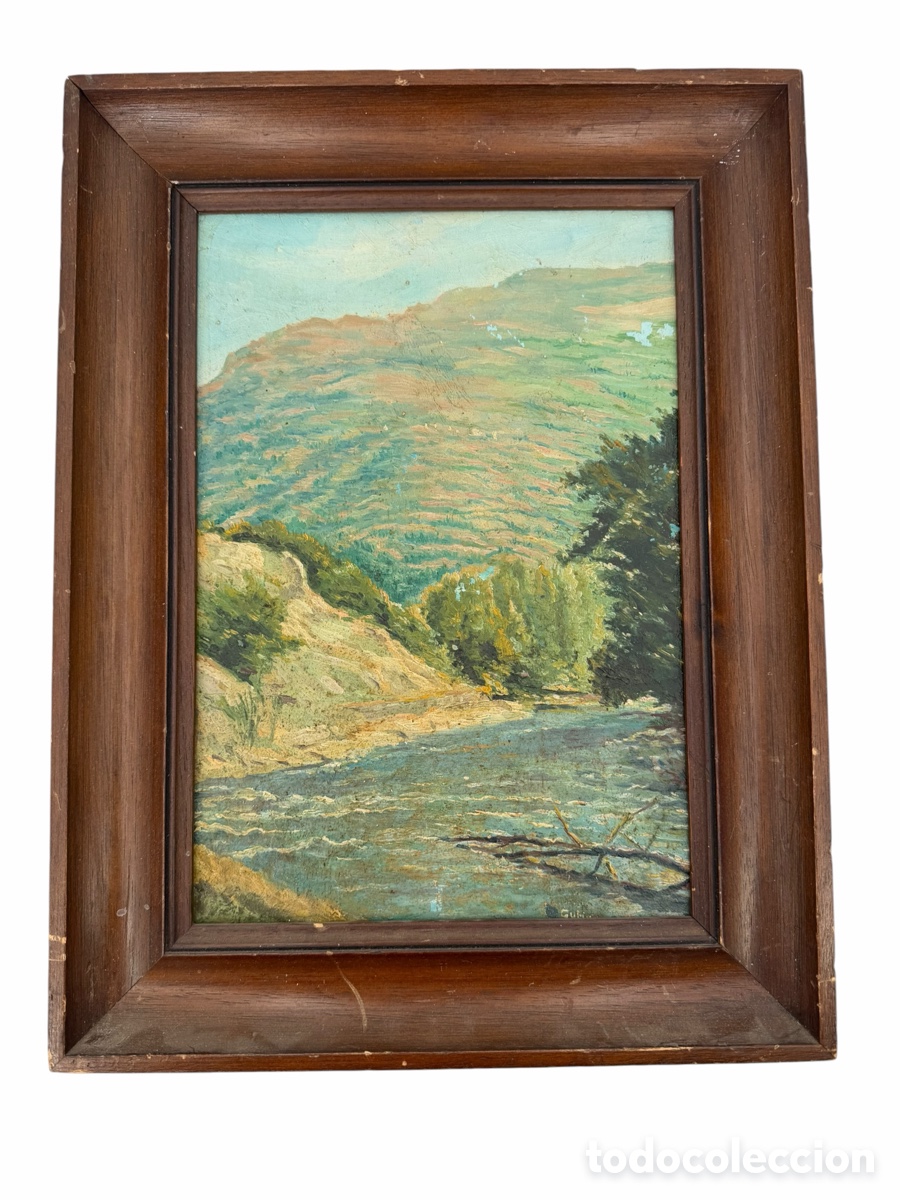 Arte: Pintura de Paisaje Al &Oacute;leo Antigua