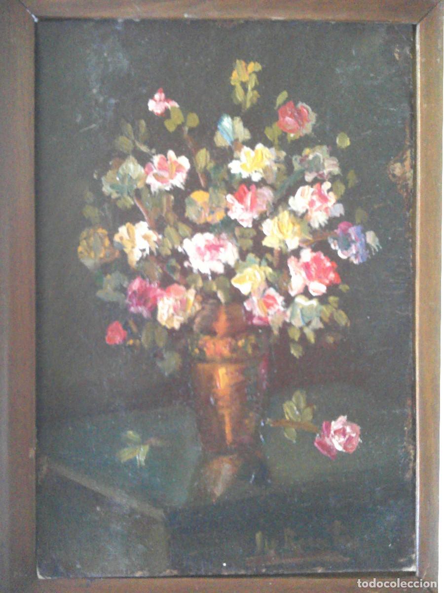 Arte: ESCUELA CATALANA FIRMA ILEGIBLE- JARR&Oacute;N DE FLORES- PRINCIPIOS SIGLO XX-