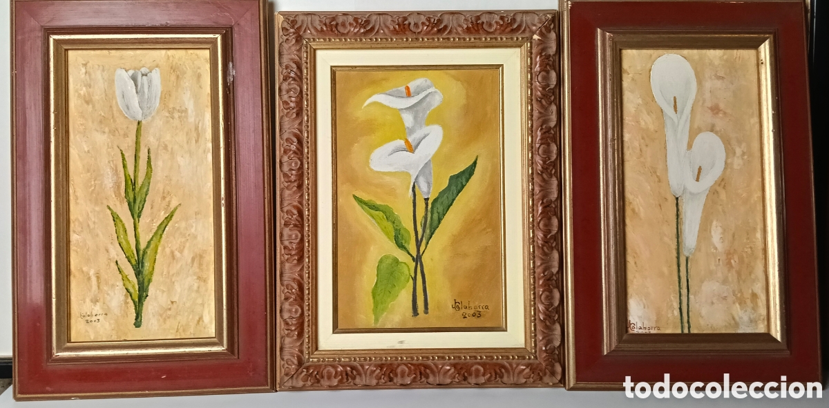 Arte: Calahorra 2003 / conjunto de 3 bodegones al &oacute;leo