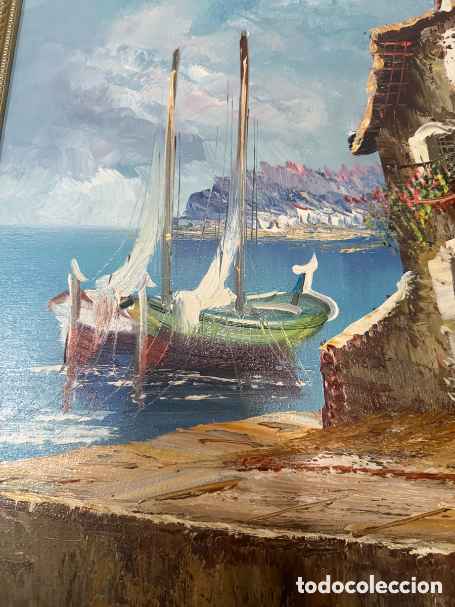 Arte: Cuadro de A.Puig &oacute;leo sobre lienzo - Foto 2