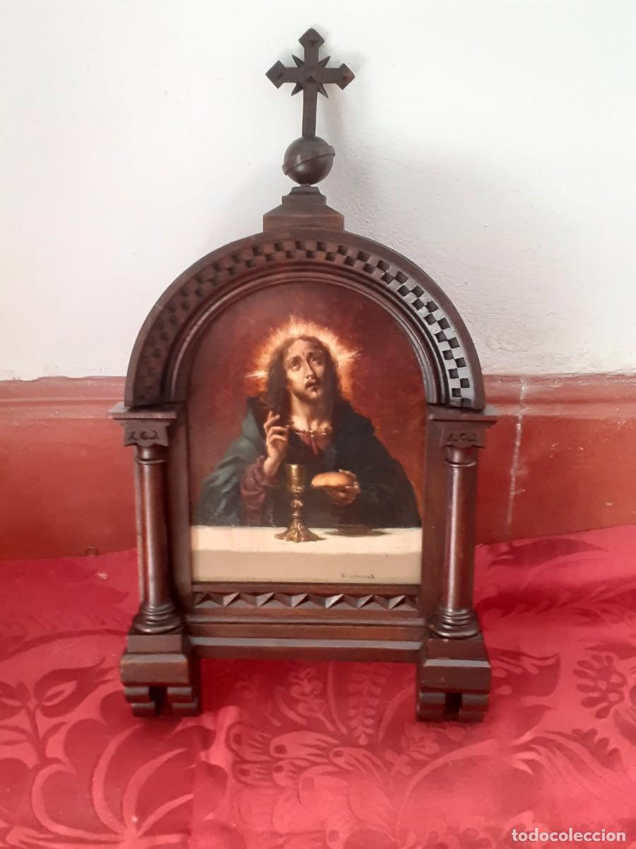 Arte: CUADRO RELIGIOSO CON PRECIOSA MOLDURA