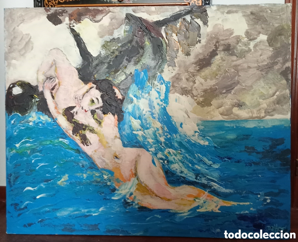 Art: 2 Obras. Estupenda pintura &Oacute;leo sobre lienzo. 2 interpretaciones 100cmx81cm.