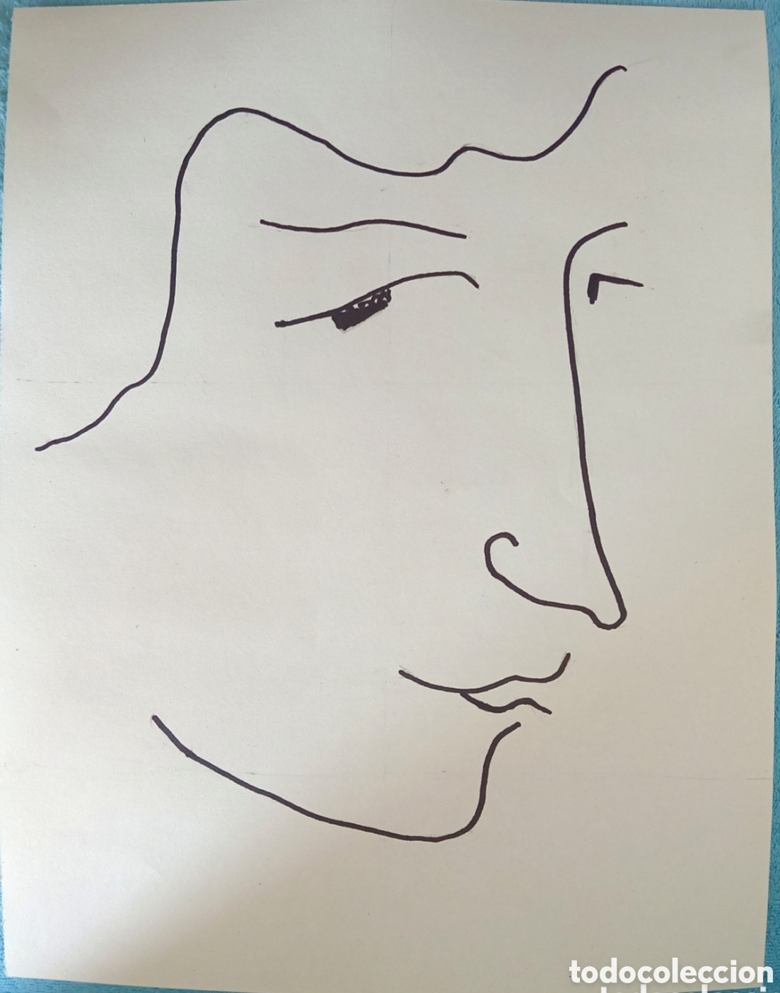 Art: Interpretaci&oacute;n pintura dibujo (4) de Matisse. Rotulador sobre papel de dibujo 36cmx27,7cm... Muy bon