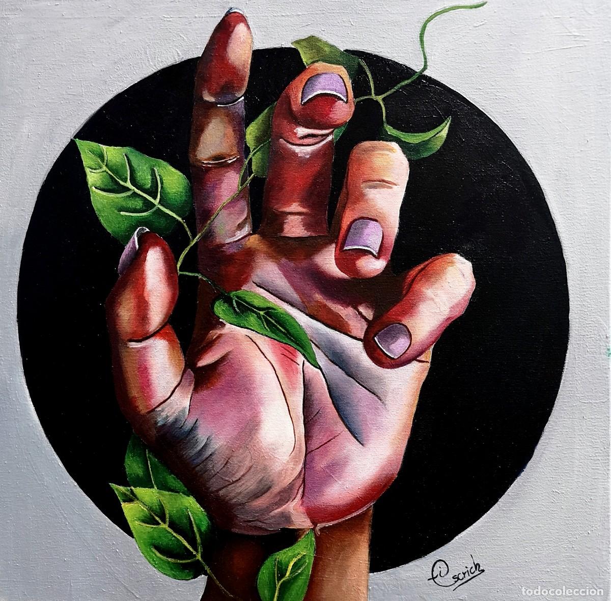 Arte: Ra&iacute;ces-&Oacute;leo sobre lienzo pintado por Inma Escrich