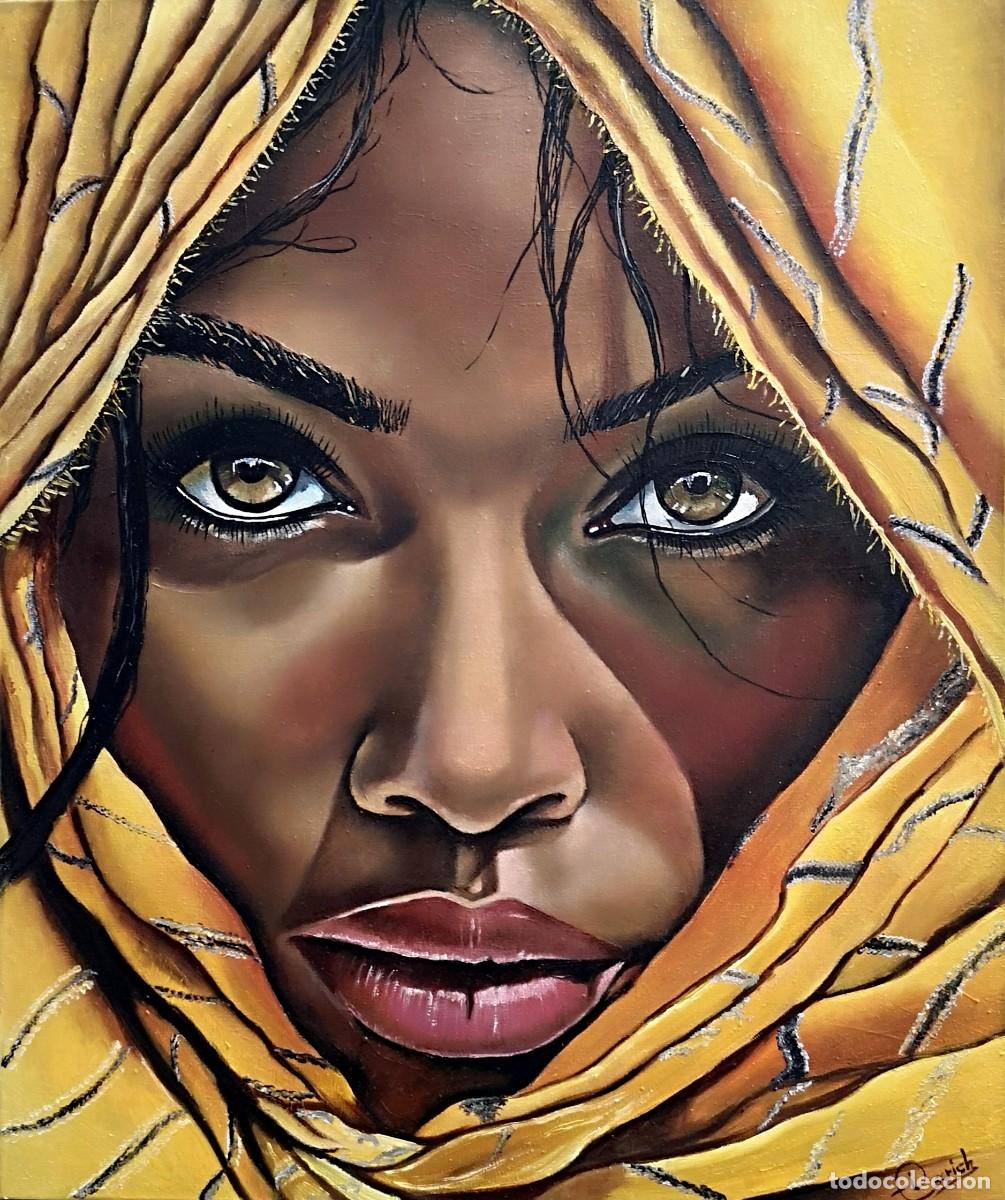 Arte: S&aacute;hara-&Oacute;leo sobre lienzo pintado por Inma Escrich