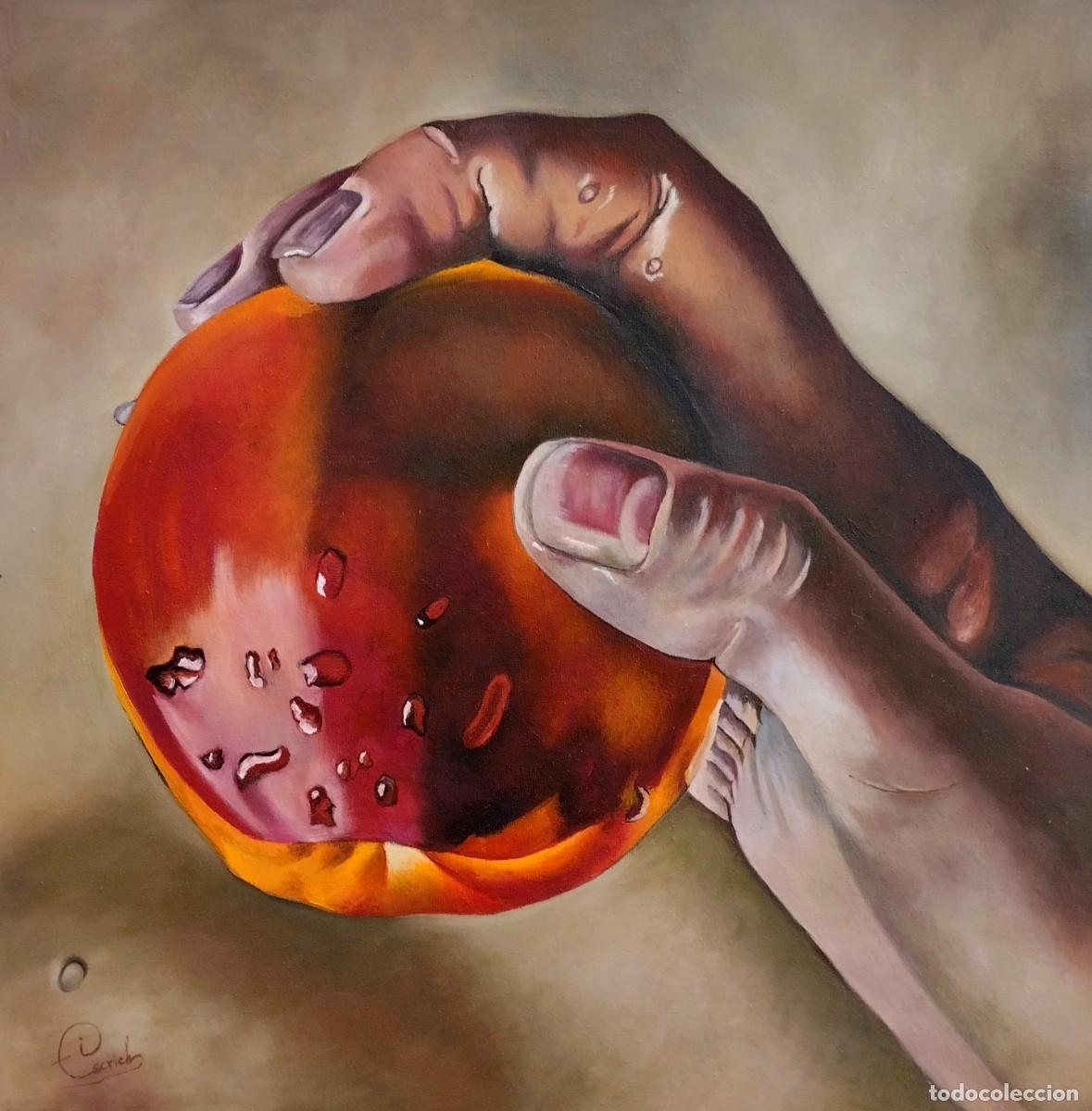 Arte: Tentaci&oacute;n-&Oacute;leo sobre lienzo pintado por Inma Escrich