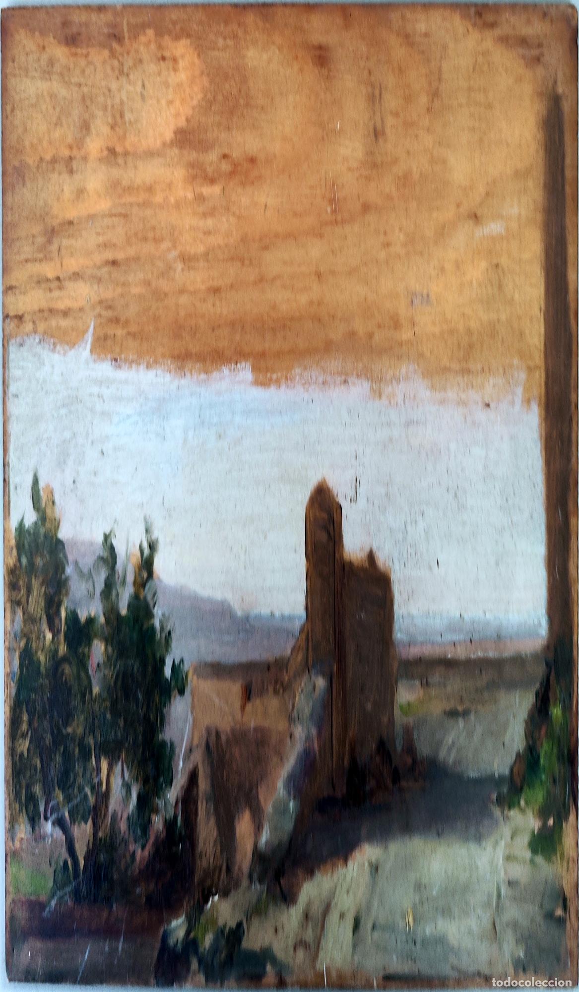 Arte: &Oacute;leo sobre tabla. Bodeg&oacute;n con jarr&oacute;n. An&oacute;nimo. 14 x 24 cm - Foto 2