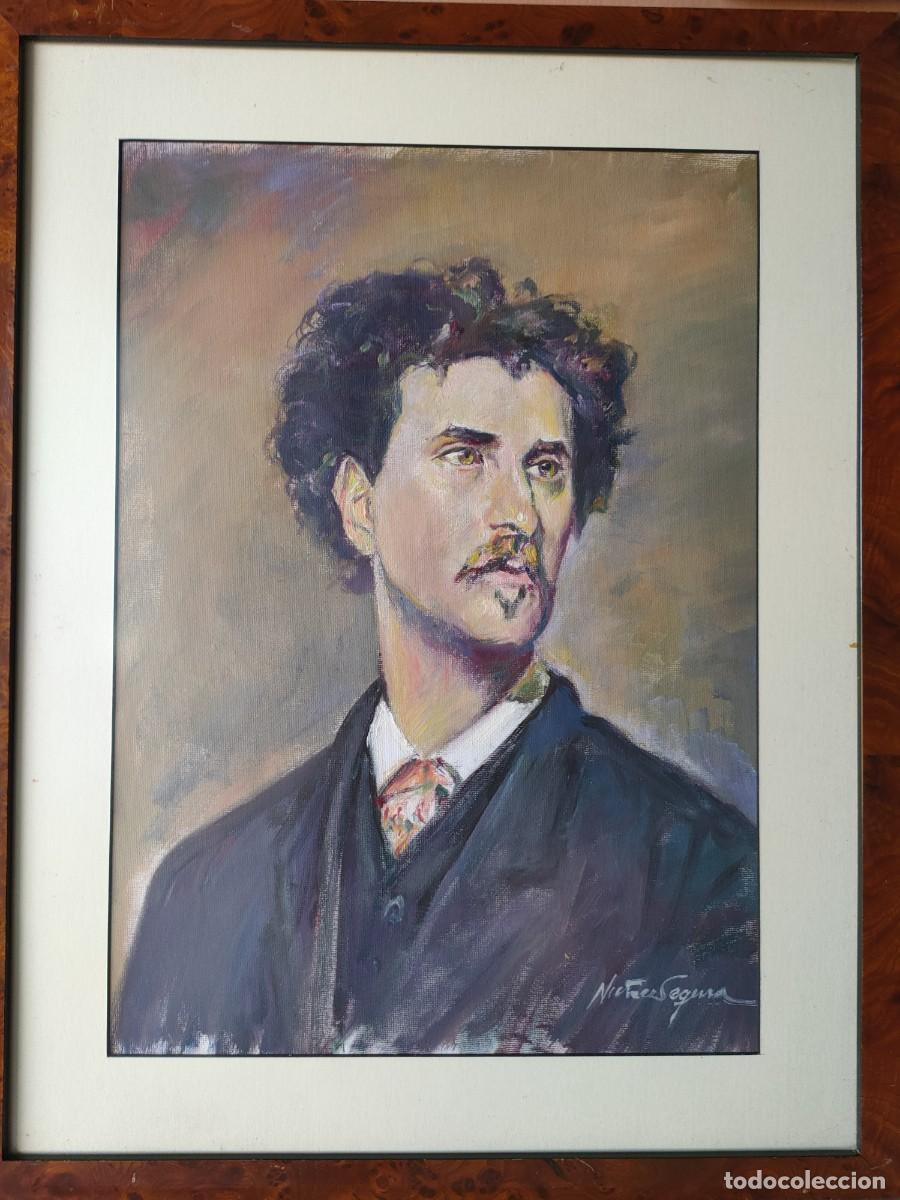 Arte: Jordi N&uacute;&ntilde;ez Segura &oacute;leo original homenaje a Mari&agrave; Fortuny