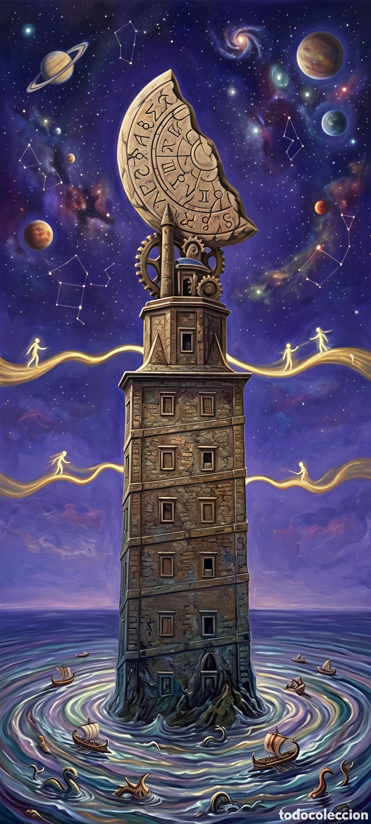 Arte: &Oacute;leo sobre lienzo Carlos Santos TORRE DE H&Eacute;RCULES