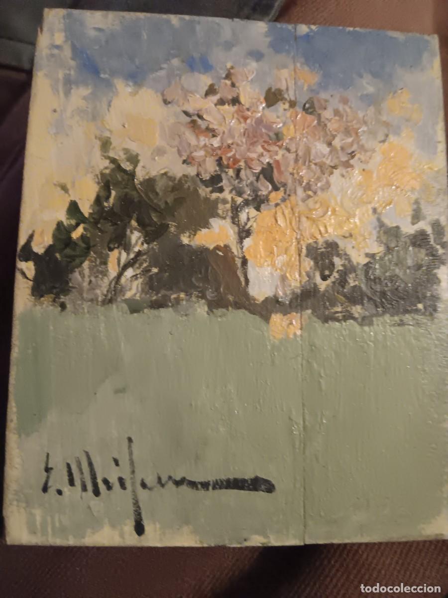 Arte: &Oacute;leo sobre tabla El&iacute;seo Meifr&eacute;n