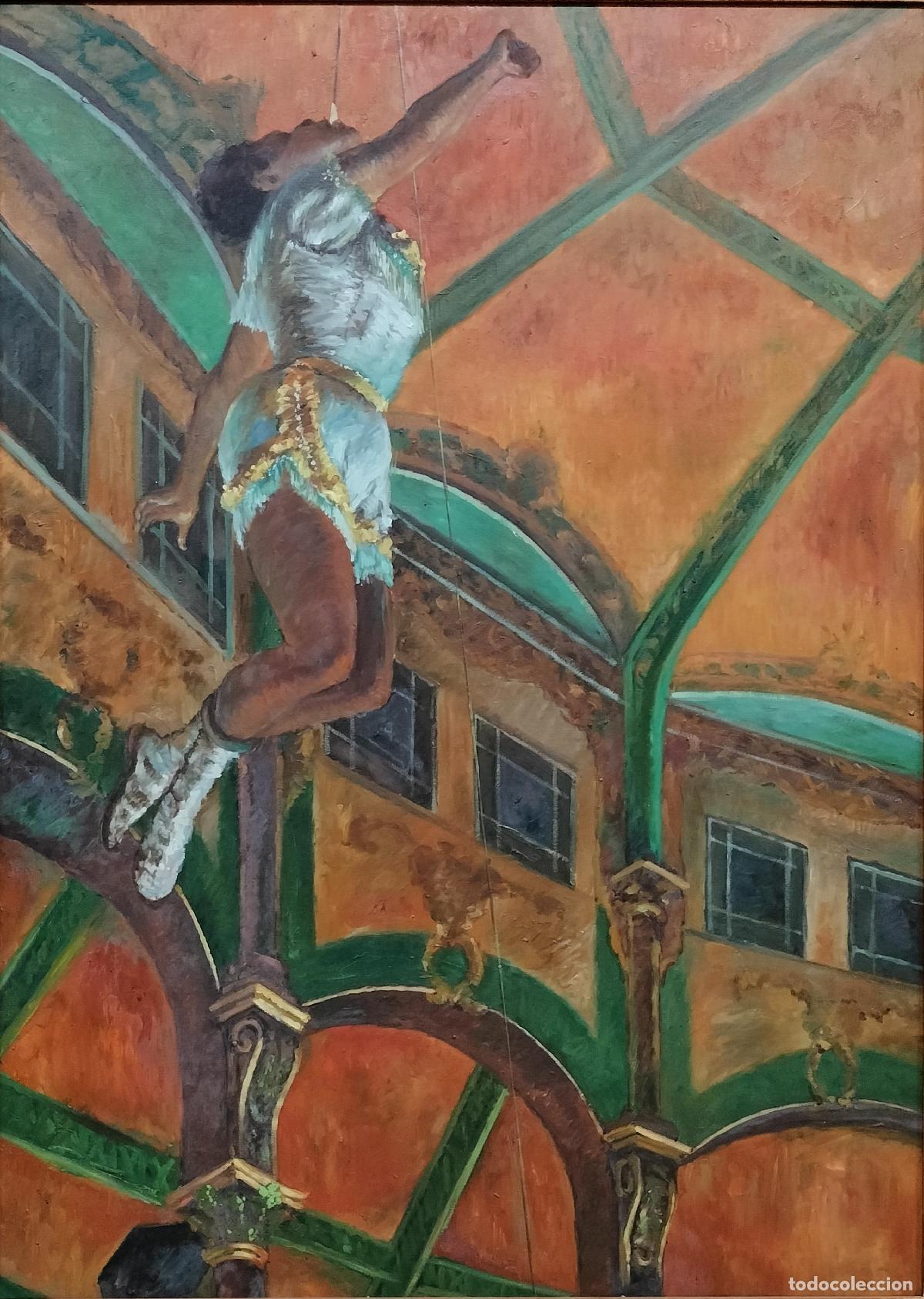 Arte: MISS LA LA EN EL CIRCO FERNANDO (DEGAS). LE MIROIR DES MA&Icirc;TRES. &Oacute;LEO SOBRE LIENZO. FRANCIA. XX