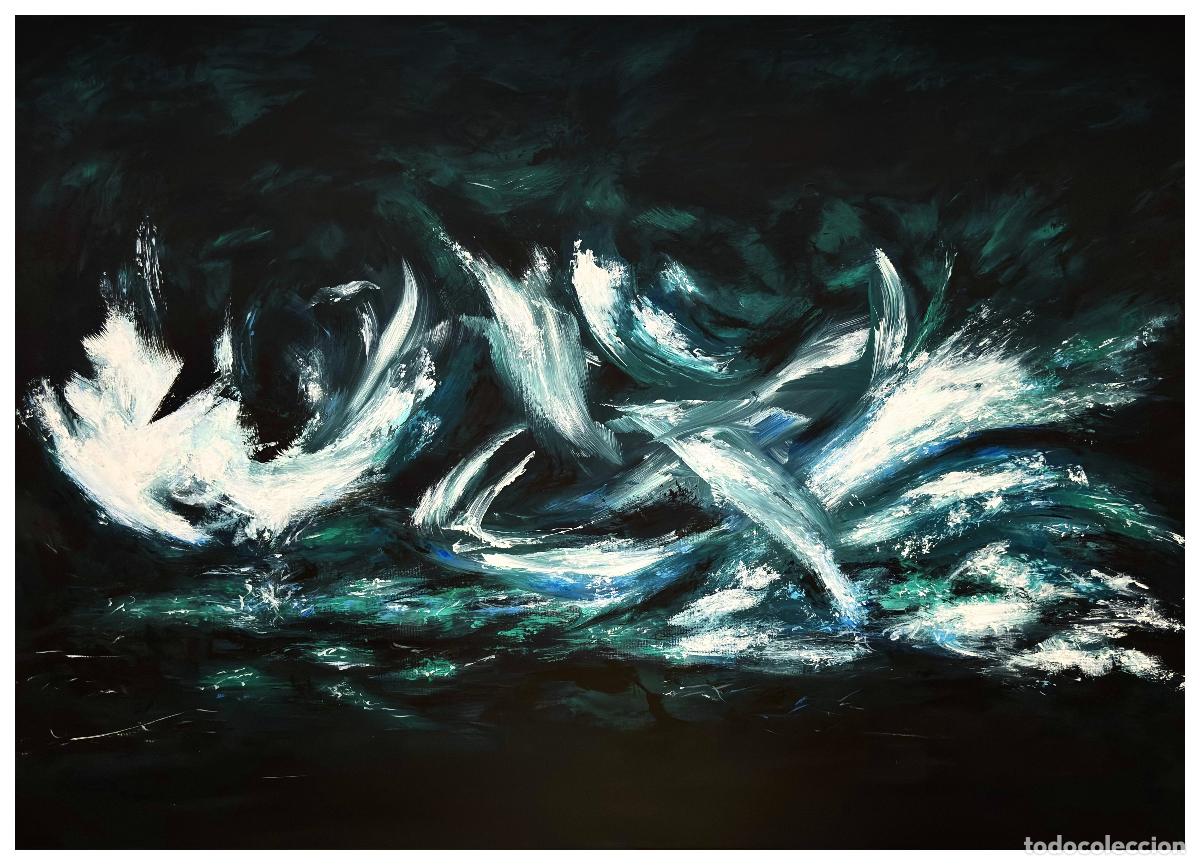Arte: &rdquo;Inercia&rdquo; &mdash; I. Mun&aacute;rriz &mdash; Acr&iacute;lico sobre lienzo, firmado. 50x70cm
