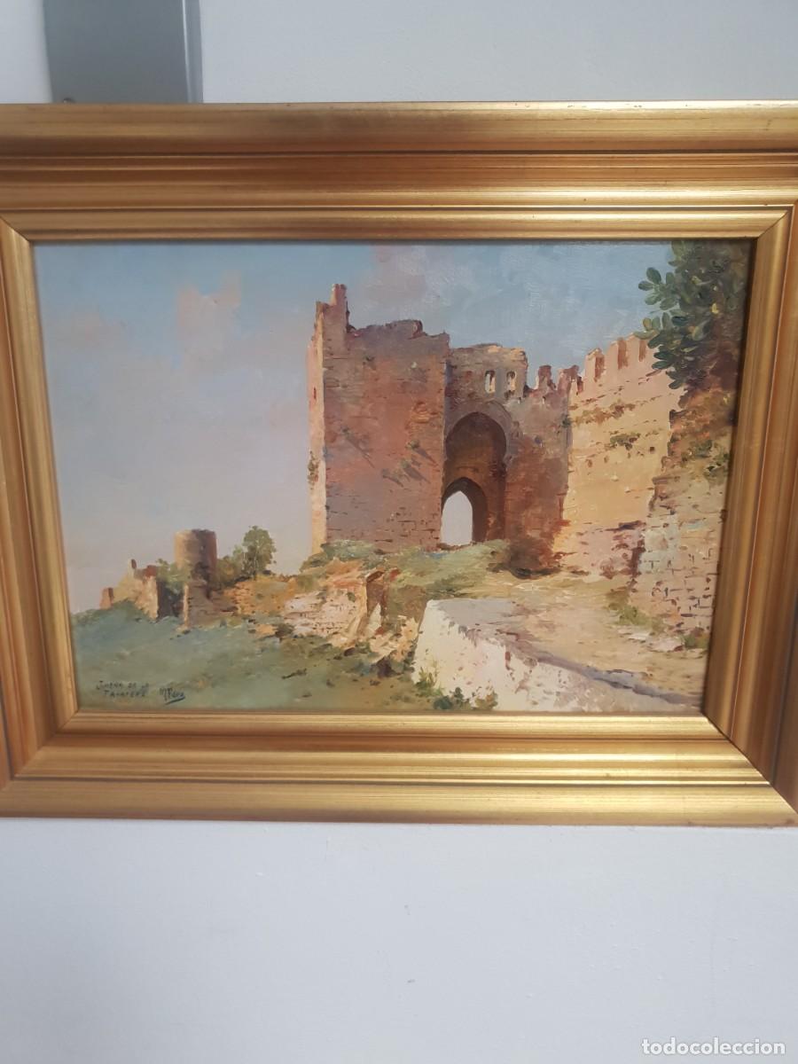 Arte: Manuel Fern&aacute;ndez oleo sobre tabla pintor de carmona. Jimena de la frontera castillo