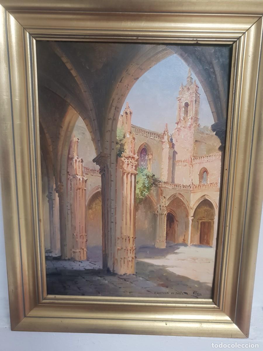 Arte: Manuel Fern&aacute;ndez oleo sobre tabla pintor de carmona. Cartuja de jerez