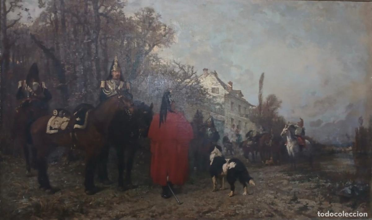 Arte: Oleo/lienzo , Pierre Auguste Brunet -Houard (1827-1923)&rdquo;Guardia Imperial&rdquo;