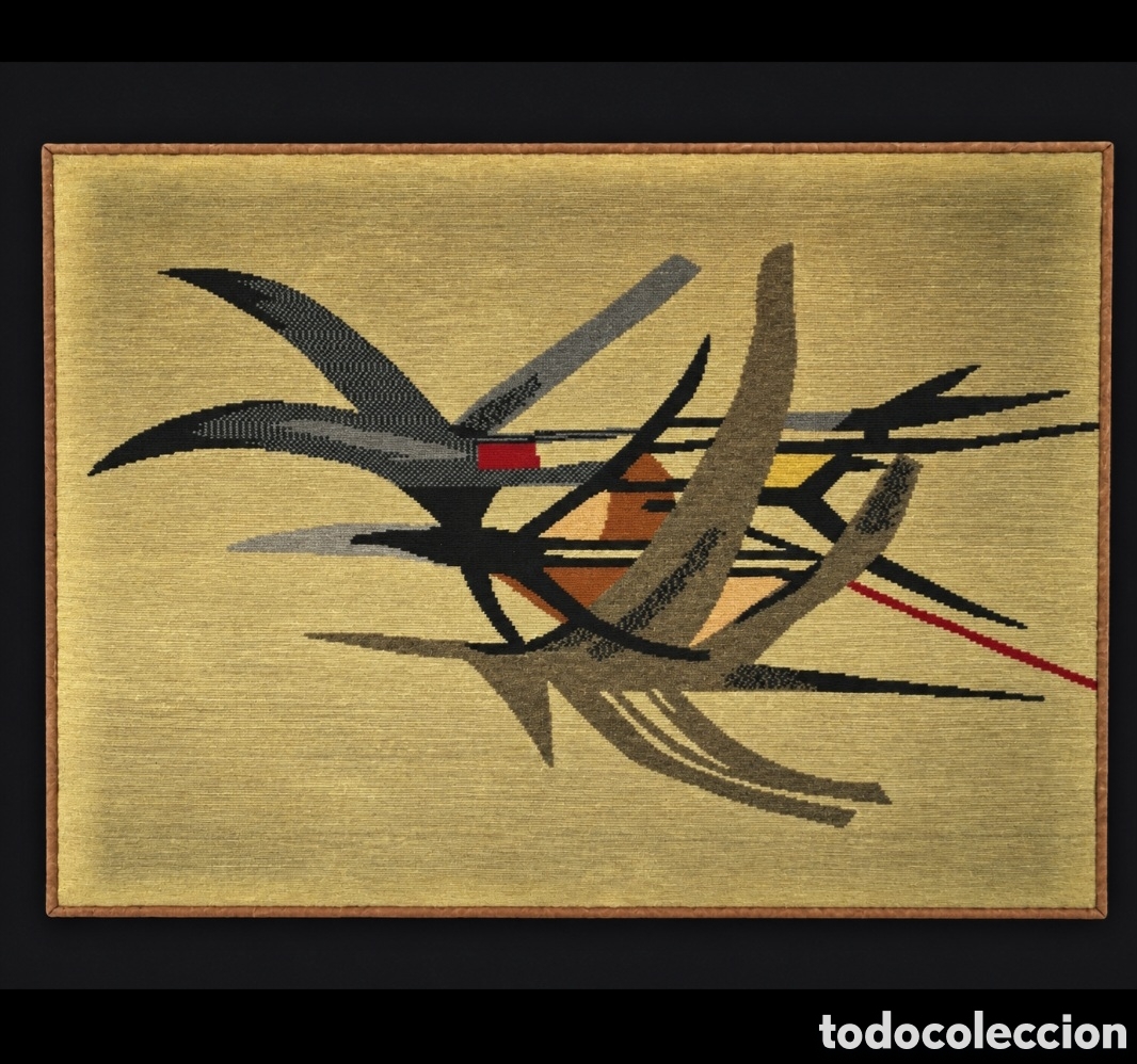 Arte: MARIO PRASSINOS (Estambul 1916-Eygali&eacute;res,1985) &rdquo;Oiseaux&rdquo; tapiz sin firmar (76 x 100)