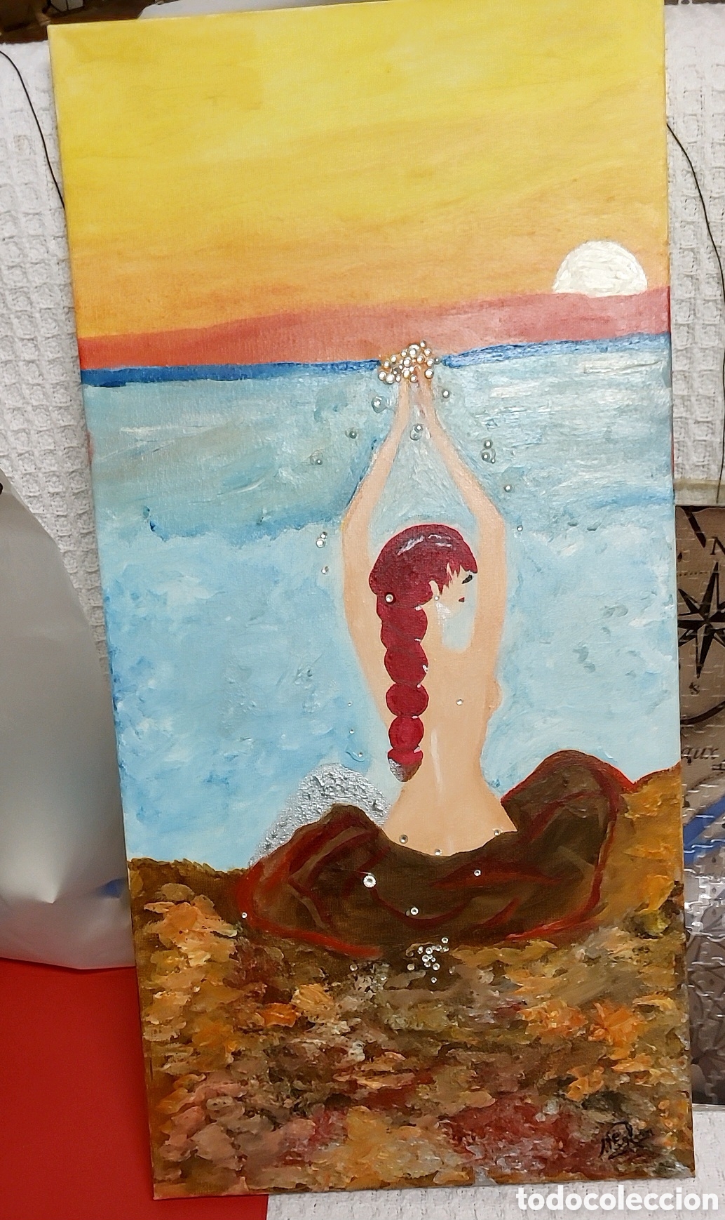 Arte: Cuadro &oacute;leo &rdquo;CONJURO&rdquo; 30 x 60 - Foto 3