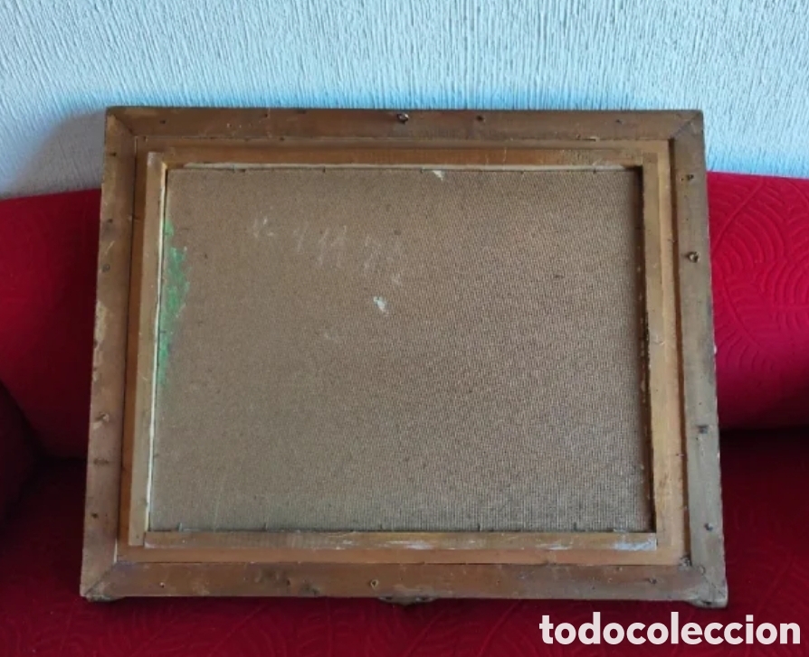 Arte: Cuadro al &oacute;leo con marco de 1955 - Foto 6