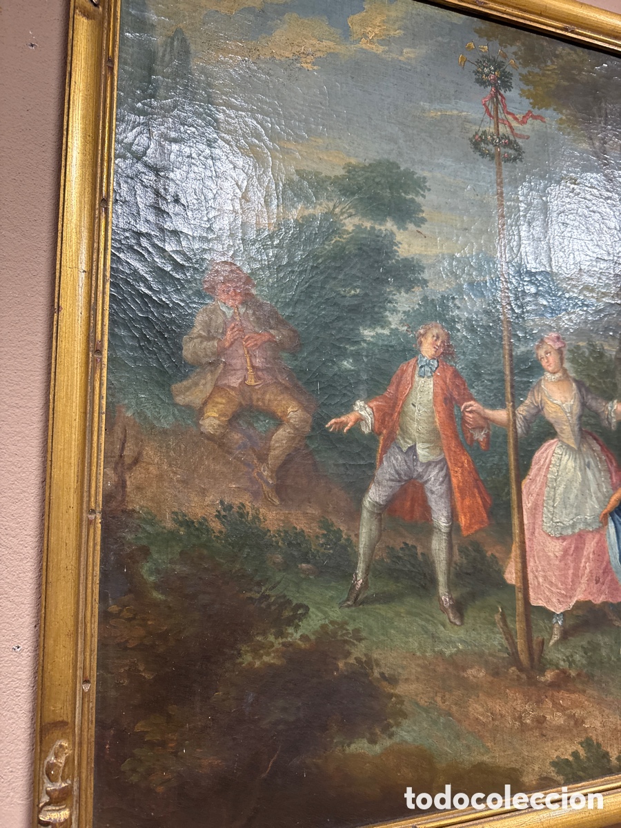 Arte: Bonito lienzo del S. XVIII franc&eacute;s - Foto 2