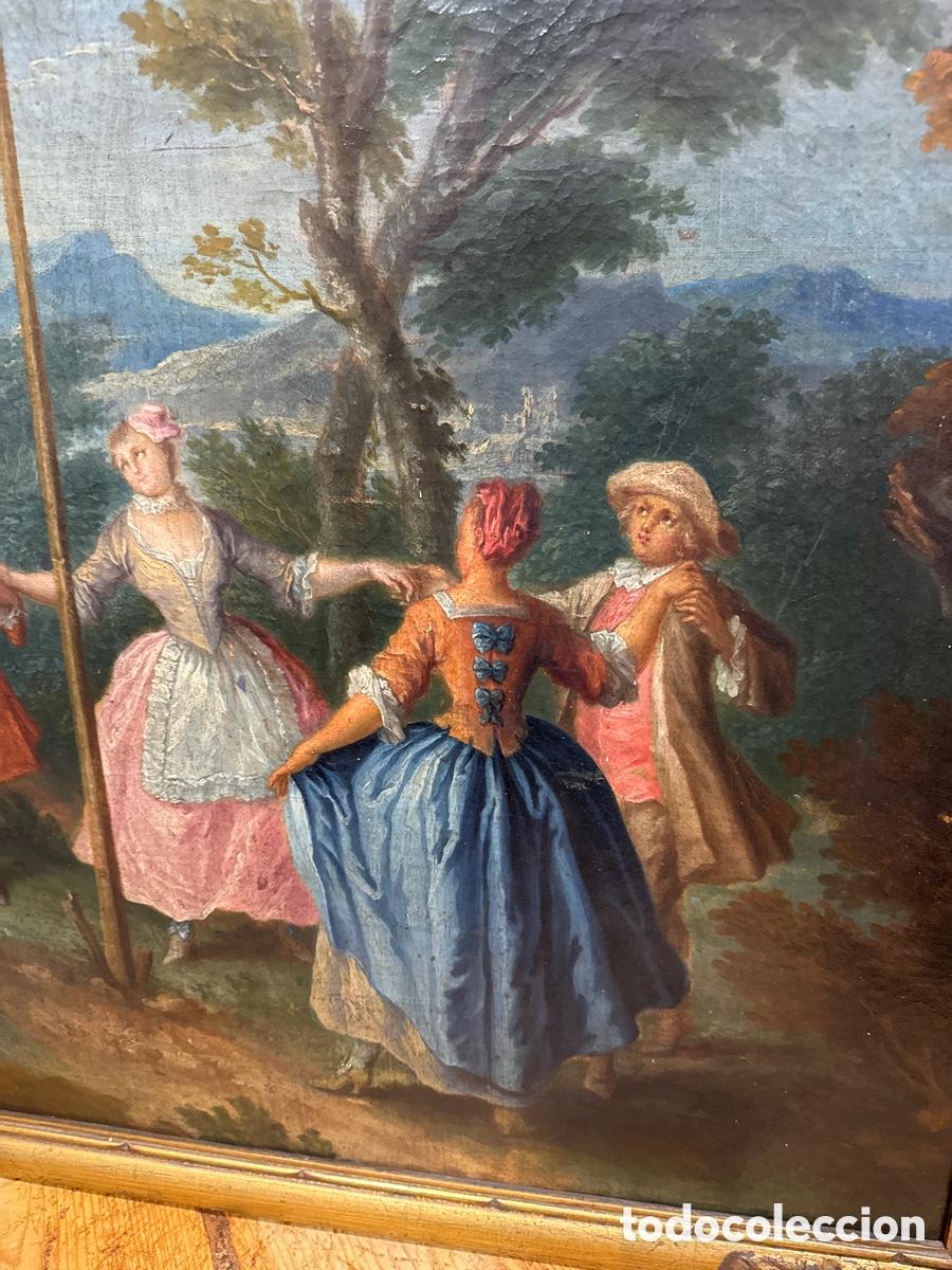 Arte: Bonito lienzo del S. XVIII franc&eacute;s - Foto 4