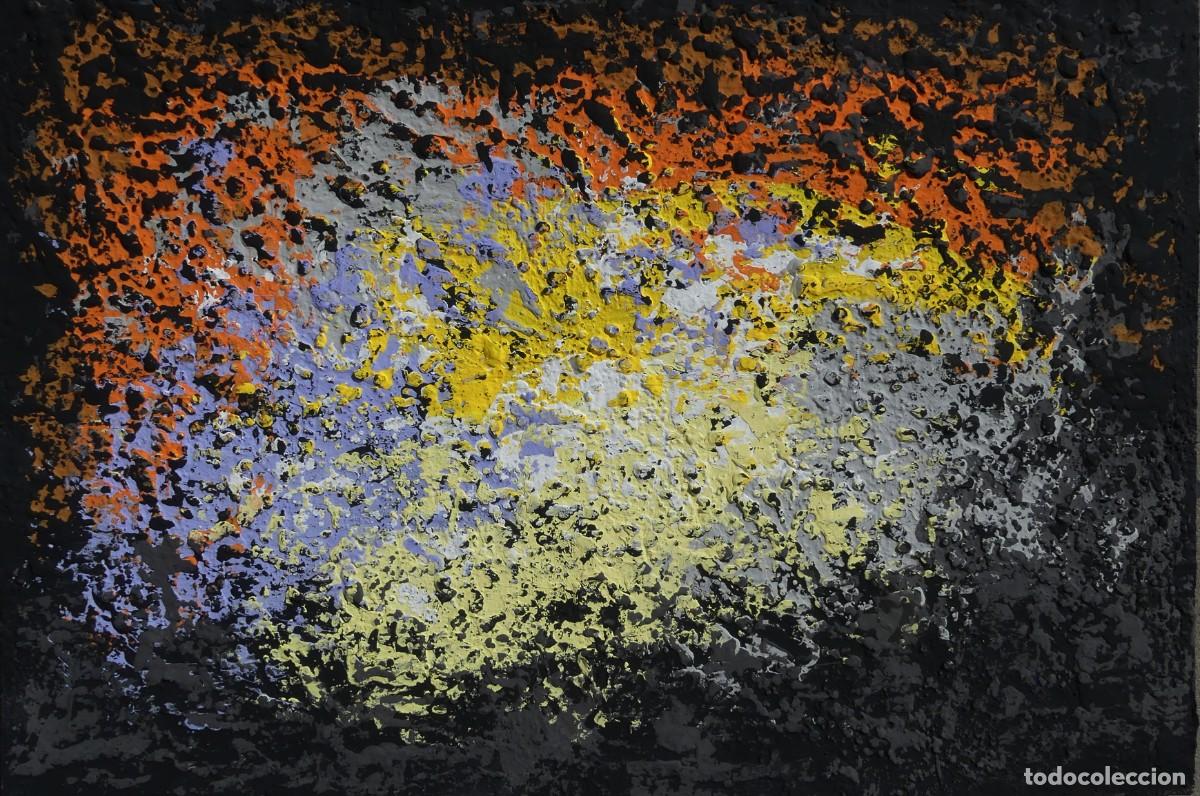 Arte: PINTURA DE JOSE SANZ SALA REALIZADA SOBRE TABLERO CON MUY GRUESAS TEXTURAS( PAGO POR BIZUM )