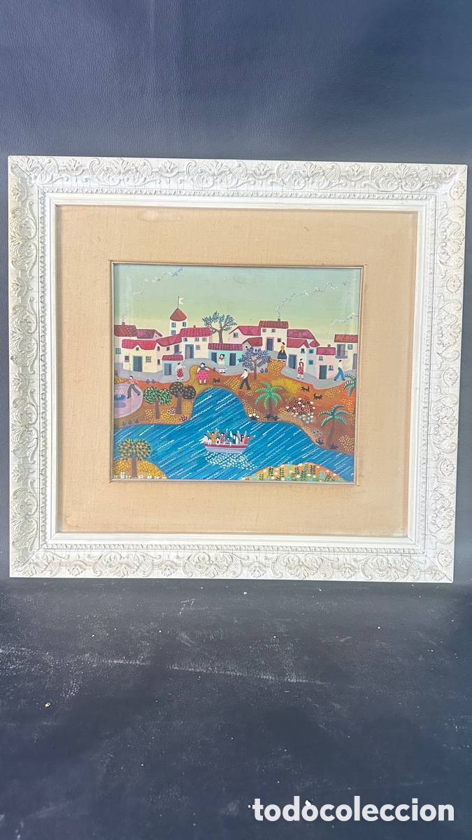 Arte: An&oacute;nimo. Oleo sobre lienzo. Paisaje