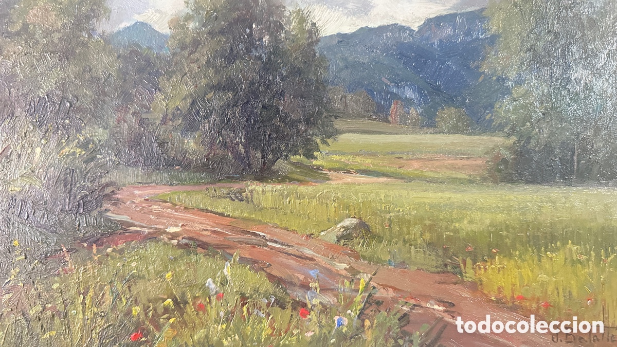 Arte: Oleo sobre tabla. Juli Batall&eacute; i Murla (Sant Esteve d'en Bas 1926-2010)