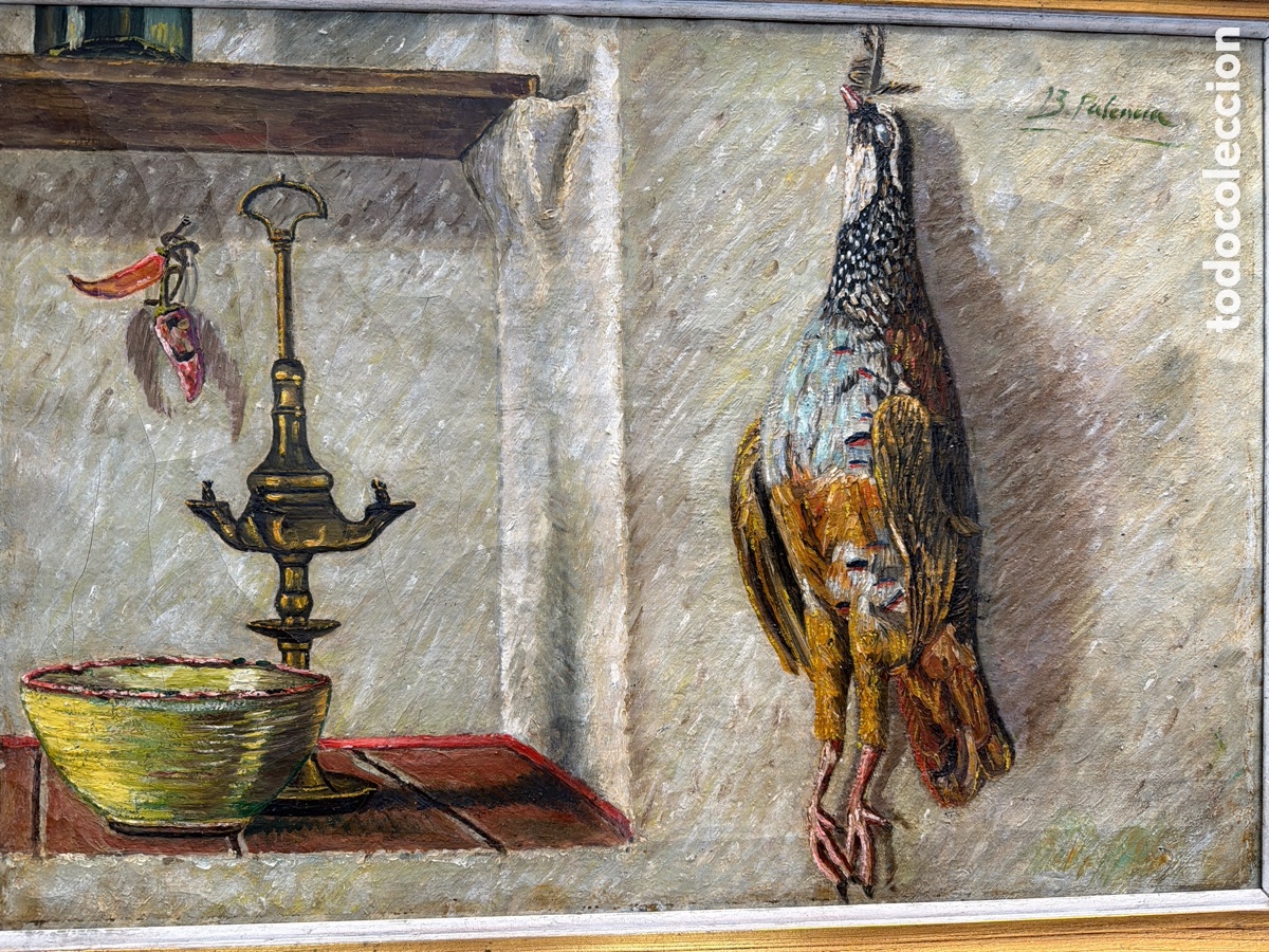 Arte: B. PALENCIA &ldquo;Bodeg&oacute;n con perdiz&rdquo; - Foto 7