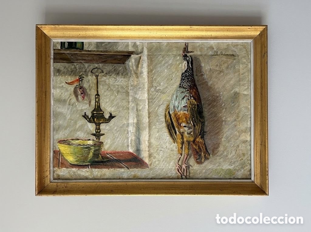 Arte: B. PALENCIA &ldquo;Bodeg&oacute;n con perdiz&rdquo;