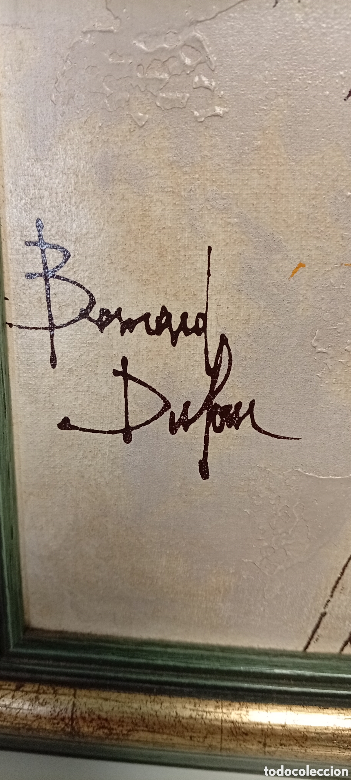 Arte: .CUADRO DE BERNARD DUFOUR RAMBLA DE BARCELONA - Foto 4