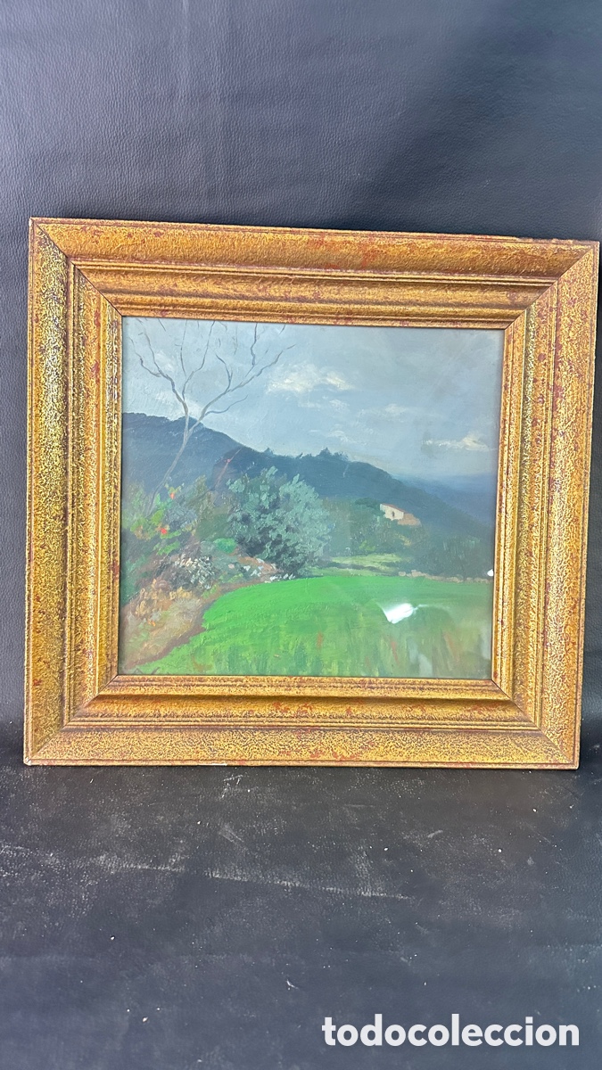 Kunst: &Oacute;leo sobre cart&oacute;n. Firmado Salv&agrave;