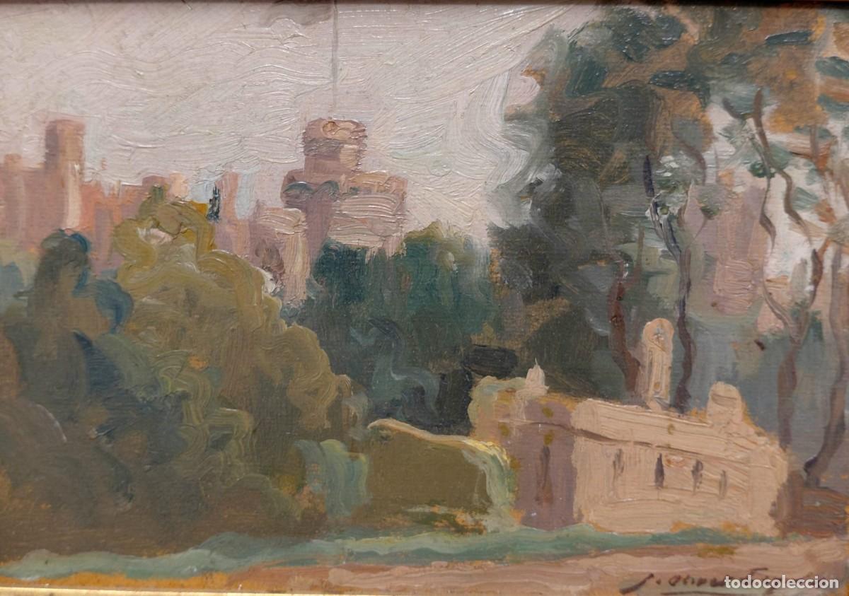 Kunst: Josep Olivet Legares (1887-1956). Castillo. &Oacute;leo sobre cart&oacute;n.
