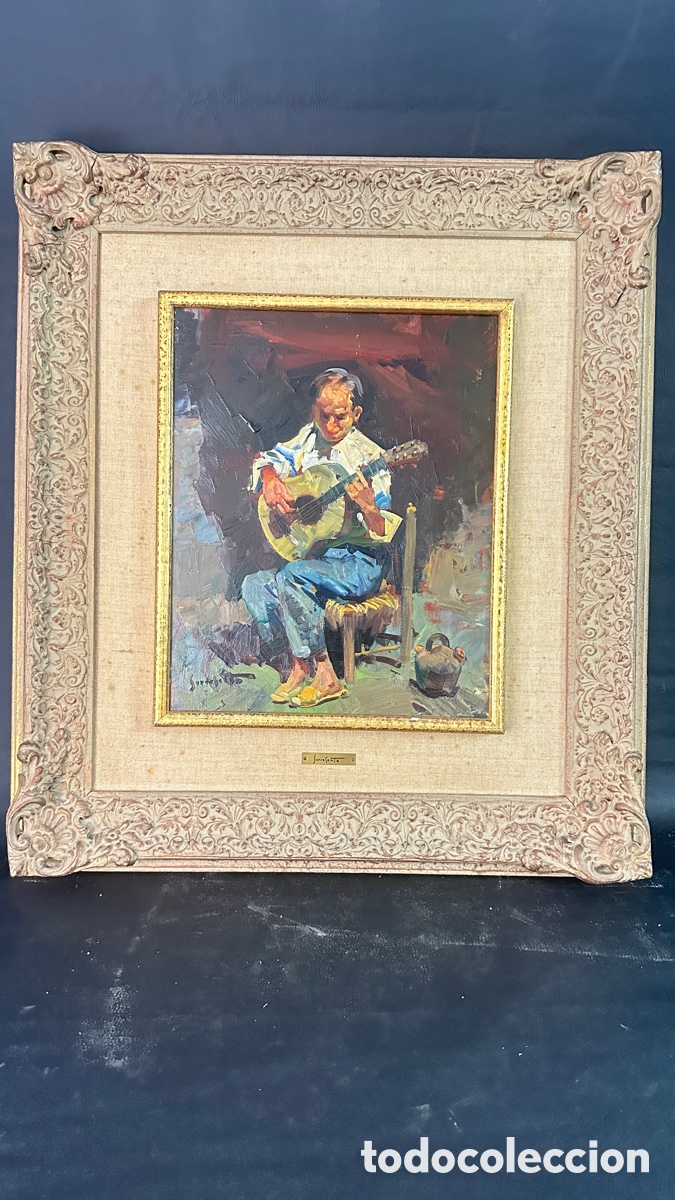 Kunst: &Oacute;leo sobre lienzo. Josep Serrasanta (Buenos Aires, 1916-Valldoreix, Barcelona, 1998),